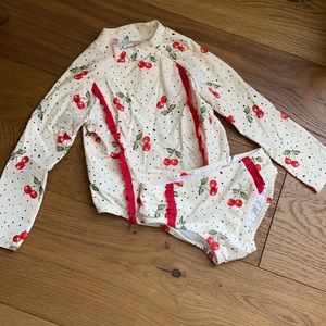 Jessica Simpson 2 piece Cherry Swimsuit